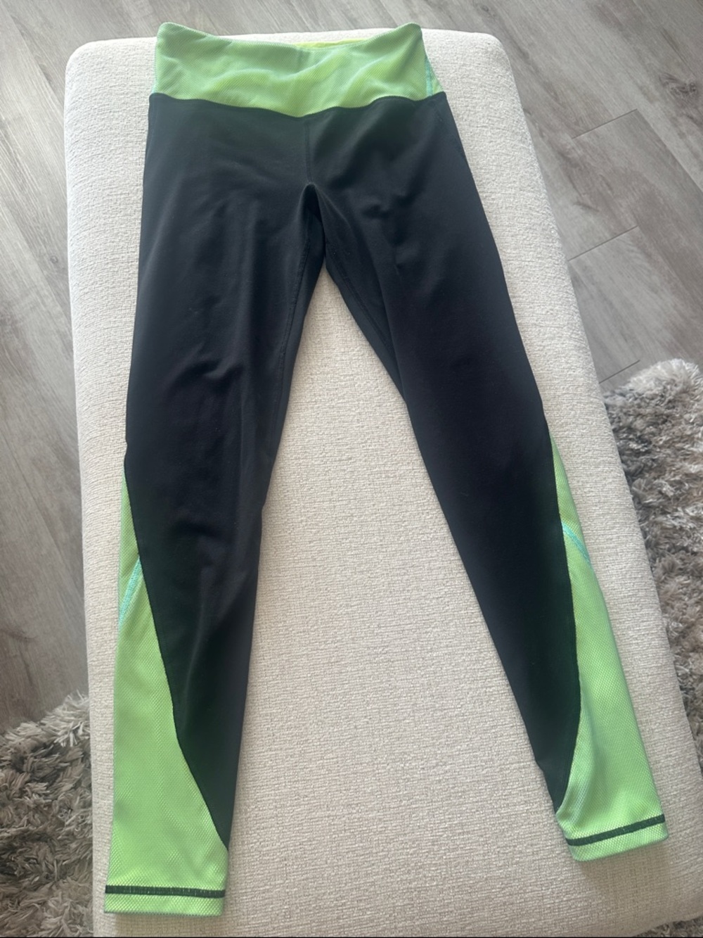VSX Leggings with Lime Green Panels